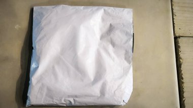 Mühürlü plastik paket nesne postane endüstrisi. Yüksek kalite fotoğraf