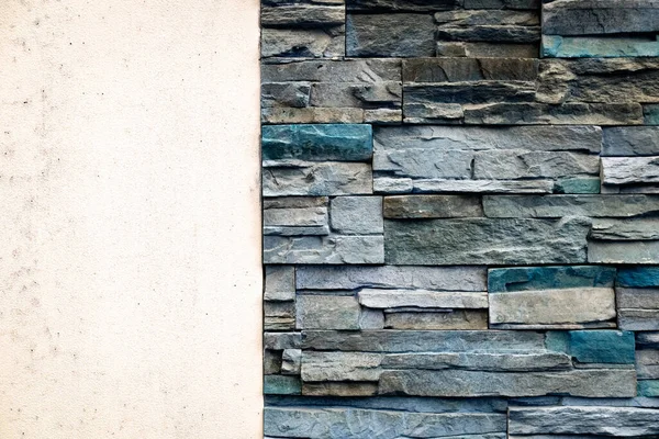 Dekoratif Taş Beton Duvar Dokusu Arka Planı Çok Renkli Doğal — Stok fotoğraf