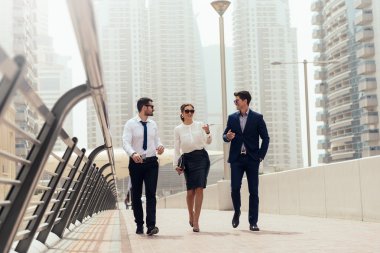 Seyahat ederken konuşmak iş adamları