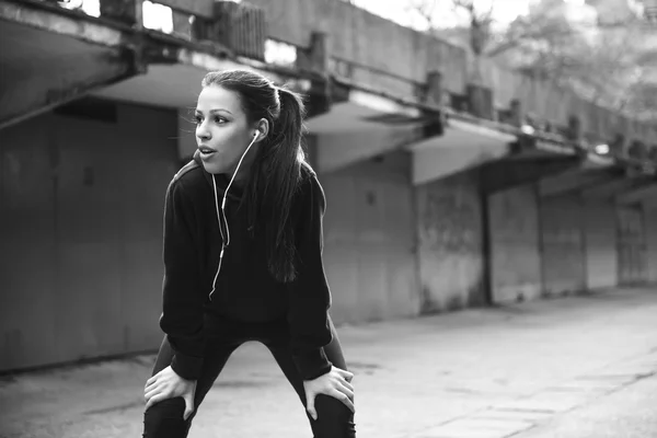 Fazendo uma pausa de correr — Fotografia de Stock