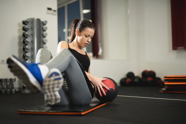 Gimnasio sesión de entrenamiento — Foto de Stock