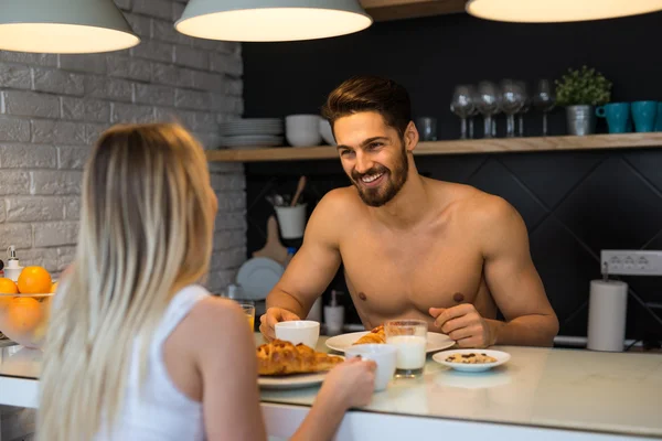 Breakfast in two — Stock Photo, Image