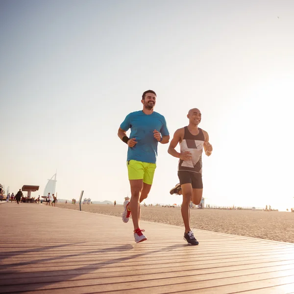 Correr en la playa —  Fotos de Stock