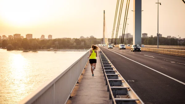 Correre in città — Foto Stock