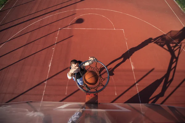 Slum dunk action! — Stock Photo, Image