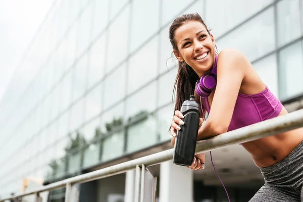 Spaß am Training im Freien — Stockfoto