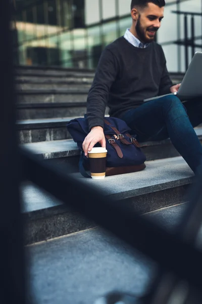 Kaffeepause genießen — Stockfoto