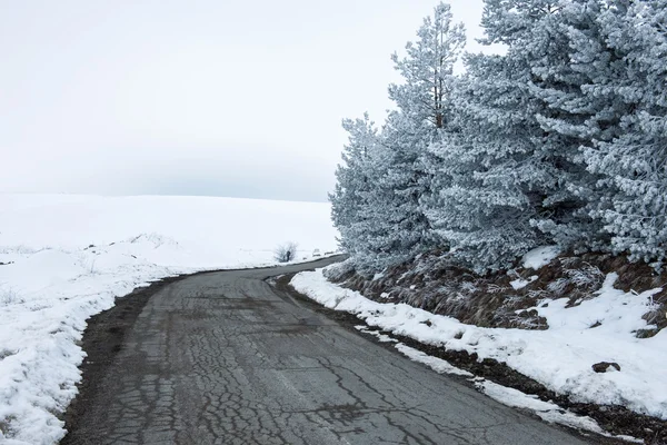 Winterstraße — Stockfoto