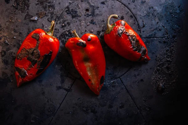 Kavrulmuş peppers — Stok fotoğraf