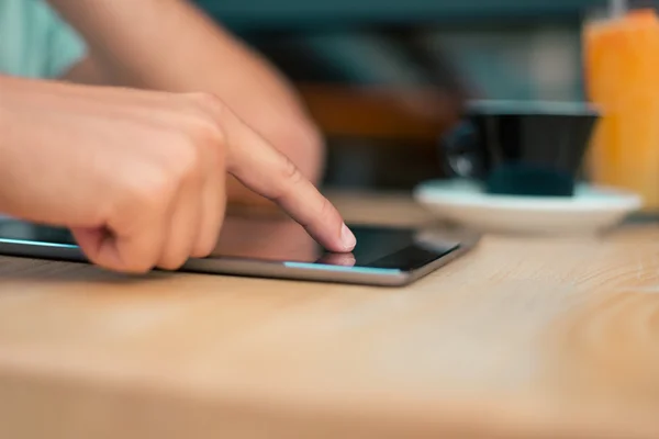 Kaffee und drahtloses Internet — Stockfoto