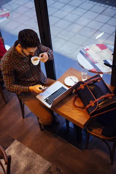 Piacere di caffè — Foto Stock