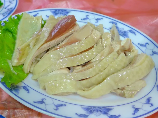 Le poulet salé bouilli gros plan à Taiwan — Photo