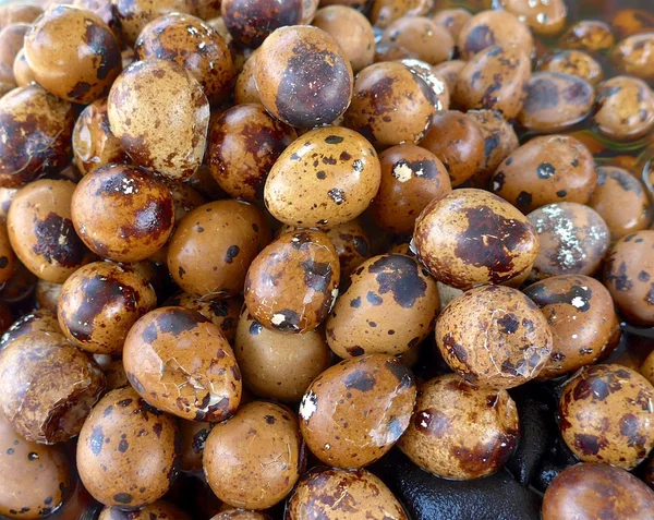 Tea leaf eggs closeup for sale — Stock Photo, Image