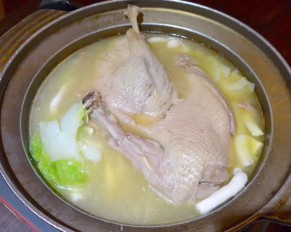 Тушковані качка суп крупним планом в Тайвані — стокове фото