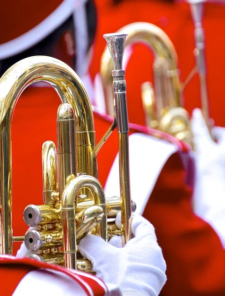 Nahaufnahme der Stadtparade — Stockfoto