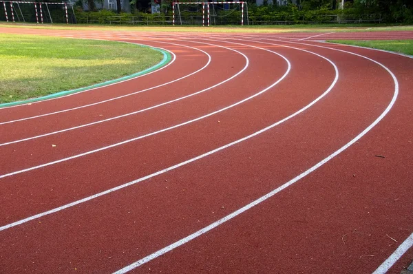 The running track closeup — Stock Photo, Image