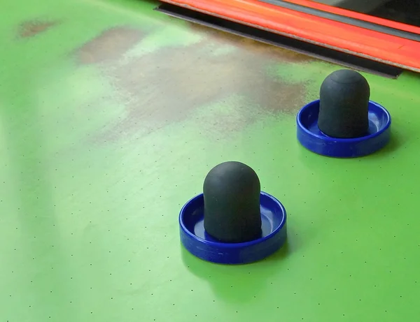 Air hockey asztal Vértes lapát — Stock Fotó