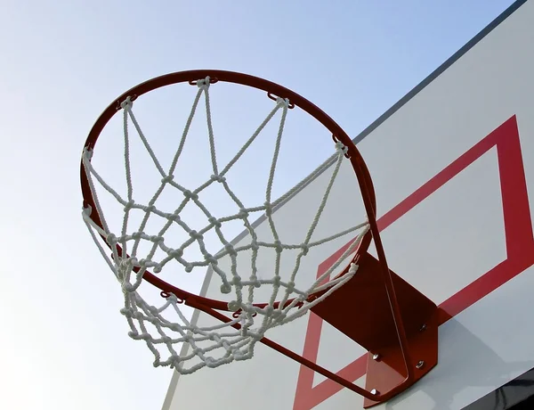 Basketball hoop with net — Stock Photo, Image