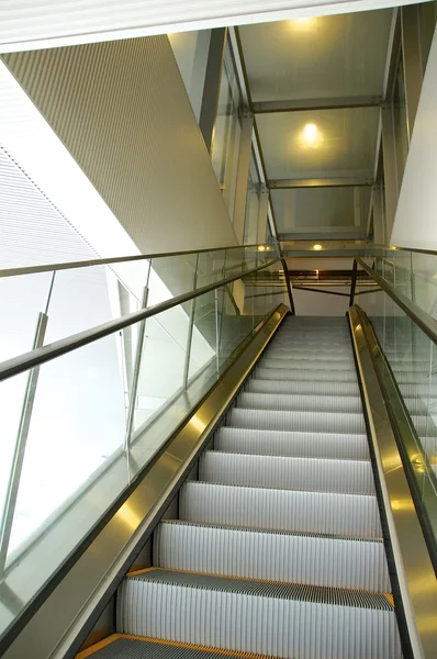 Escalator at the library — Stock Photo, Image