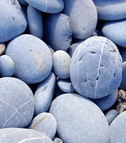 Die harten Kieselsteine Nahaufnahme am Strand — Stockfoto