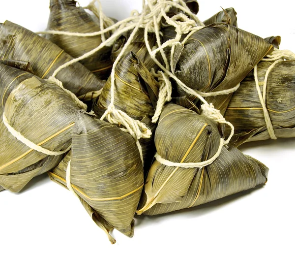 Çin zongzi beyaz Dragon Boat Festivali için izole