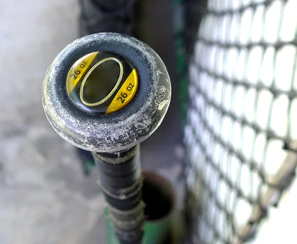 De close-up van beste slagman voor praktijken op het gebied — Stockfoto