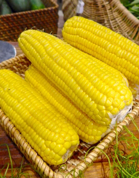 The crops of corn for sale at market — Stock Photo, Image