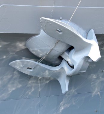 Savaş gemisi çapa Harbor'da görünümü Kapat