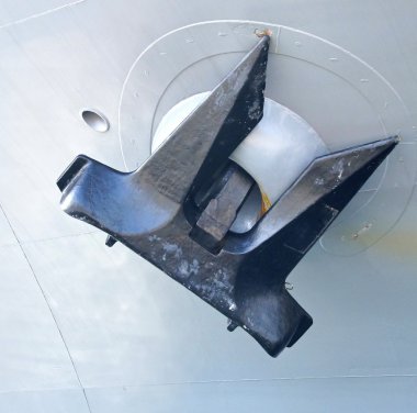 Savaş gemisi çapa Harbor'da görünümü Kapat