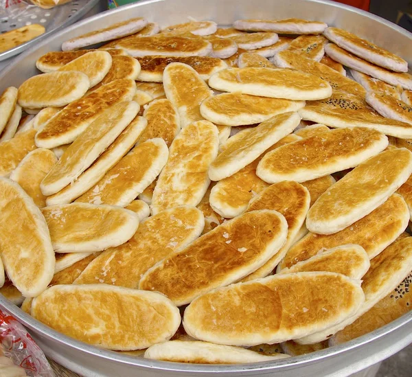 Lukang's ox tongue cakes closeup in Taiwan — Stock Photo, Image