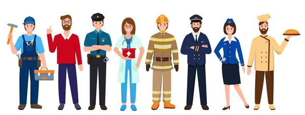 Group of People Various Occupations or Professions.