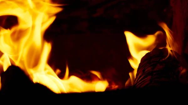 Попалення Дров Російській Пічці — стокове фото