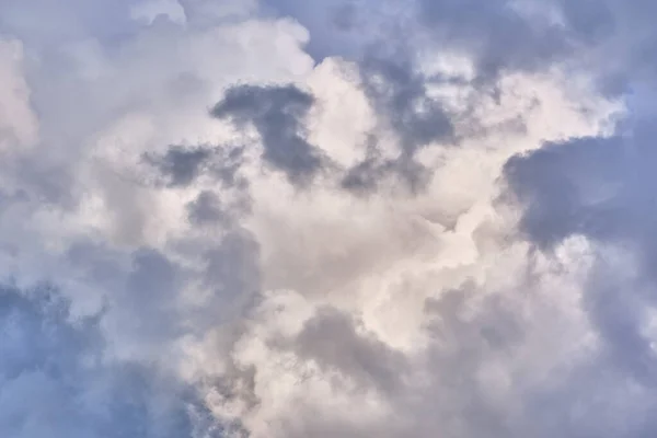 beautiful cumulus clouds. general plan. day light color