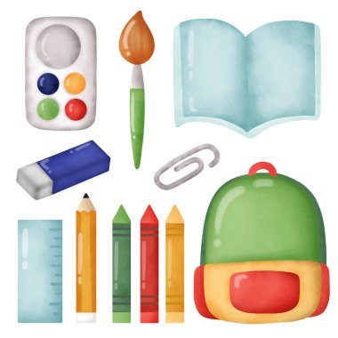 El çizimi Okul setine .