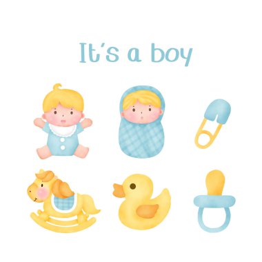 Bebek partisi. Erkek elementleri..