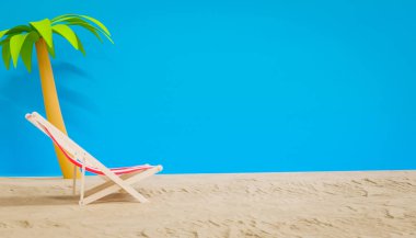 Yaz arkaplanı 3d reding .