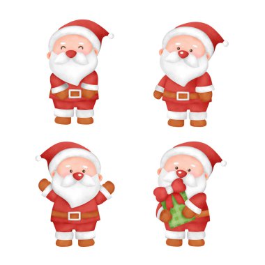 Suluboya Noel sevimli penguenleri .