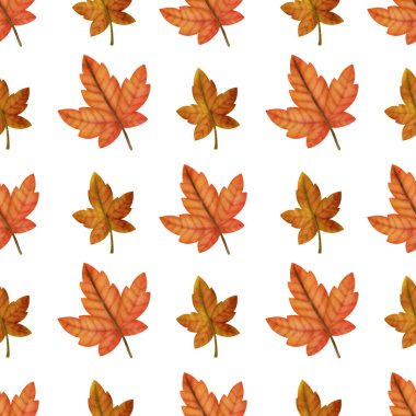 Sonbahar suluboya akçaağaç pürüzsüz desenler