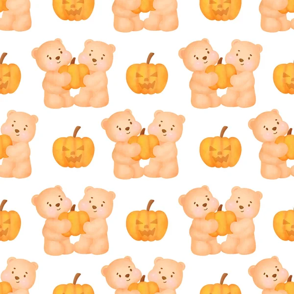 Handgezeichnete Nahtlose Halloween Muster — Stockfoto