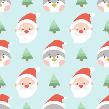 sevimli Noel Dikişsiz desen.