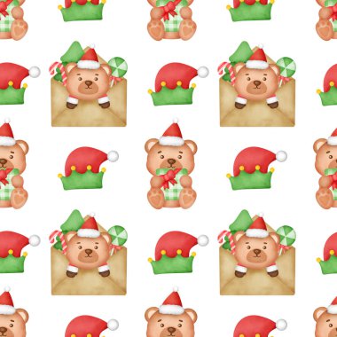 Suluboya mutlu noeller kusursuz desenler .