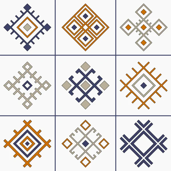 Colección tribal vectorial — Vector de stock