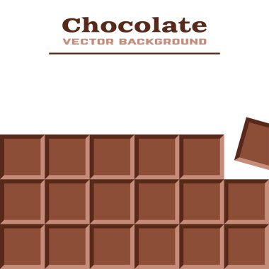 Çikolata ile vektör arka plan