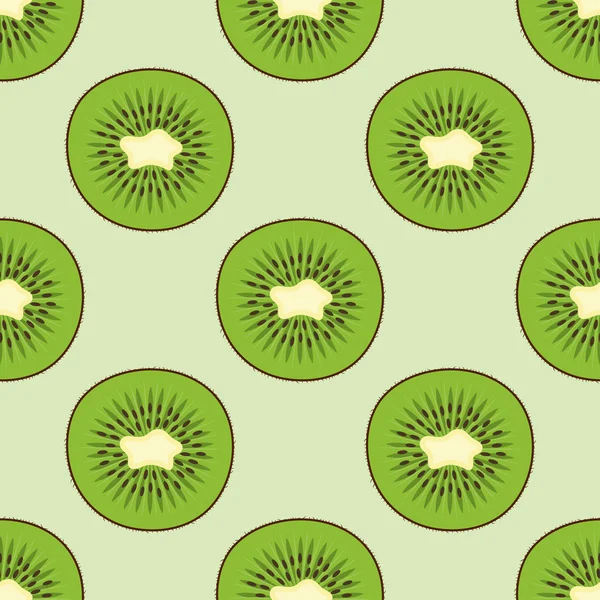 Färsk grön kiwifrukt — Stock vektor