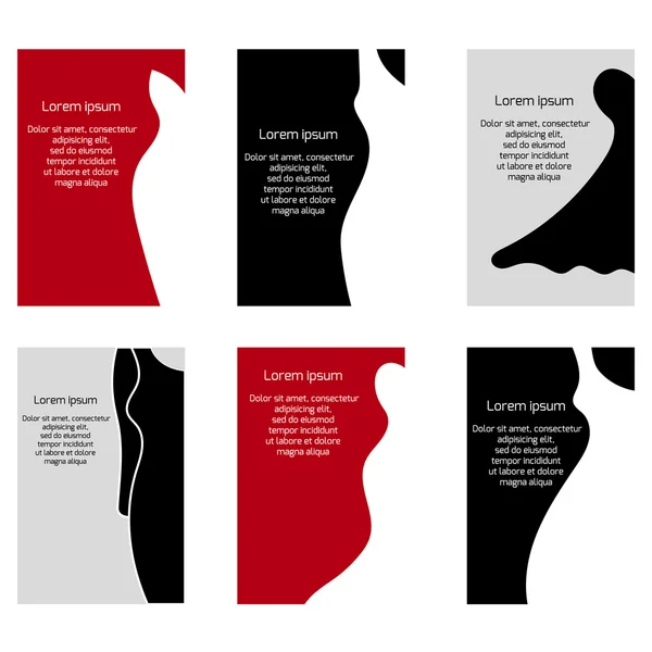 Visitenkarten mit unterschiedlichem Kleid für Ihr Design — Stockvektor