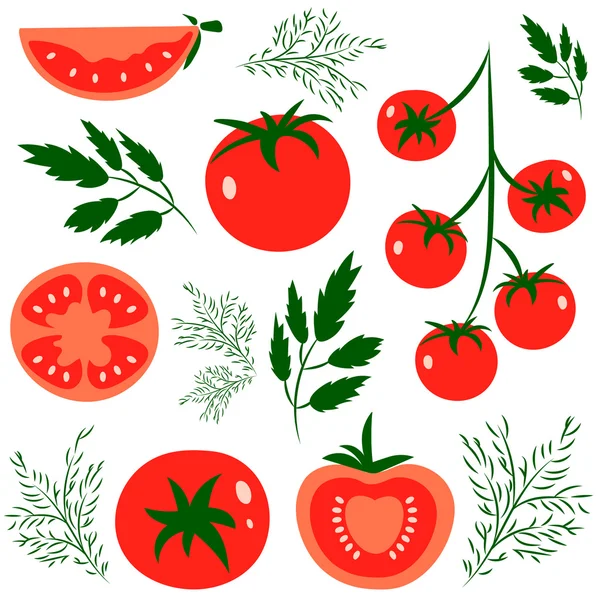 Tomates — Archivo Imágenes Vectoriales