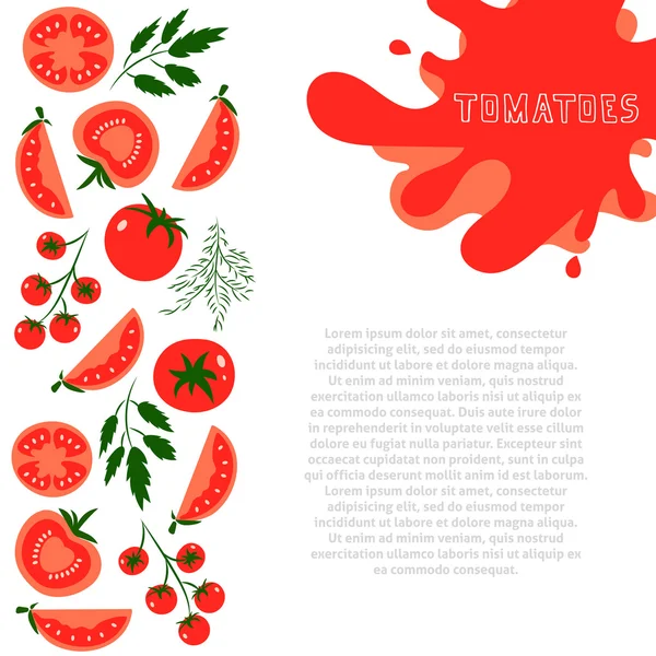 Tomates — Image vectorielle