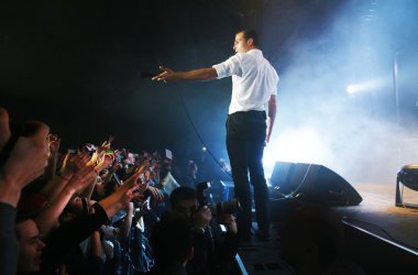 Minsk, Beyaz Rusya - 12 Mart: Grup acıyor sahnede, 12 Mart 2016 Minsk, Beyaz Rusya gerçekleştirir