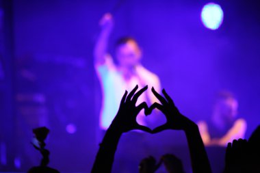 Minsk, Beyaz Rusya - 12 Mart: Grup acıyor sahnede, 12 Mart 2016 Minsk, Beyaz Rusya gerçekleştirir