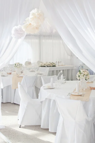 White gala interior for wedding ceremony — Stock Photo, Image